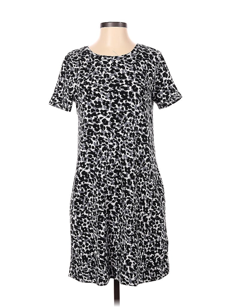 Ellen Tracy Animal Print Leopard Print Gray Casual Dress Size S - photo 1