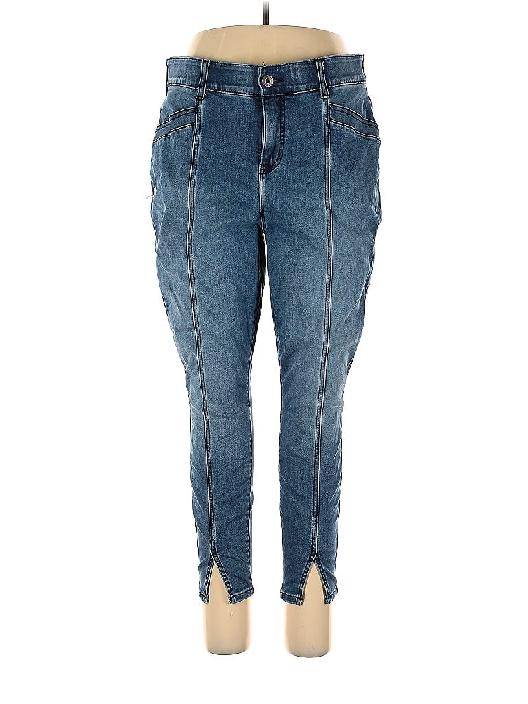 Torrid Solid Blue Jeans Size 20 (Plus) - 59% off