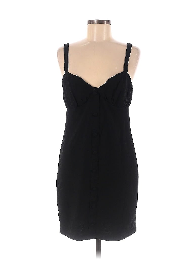 ASOS 100% Cotton Black Casual Dress Size 8 - photo 1