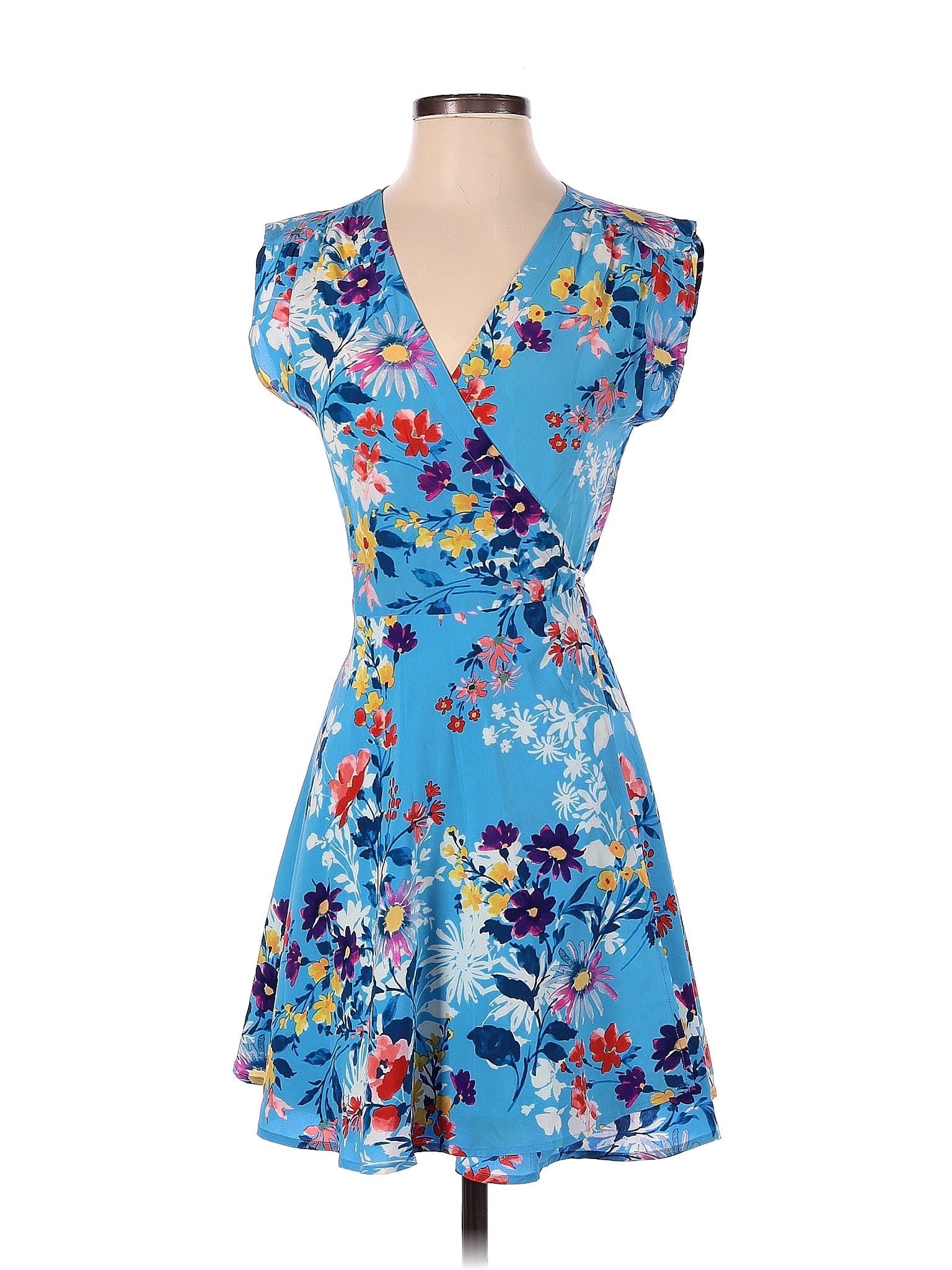 Yumi Kim Floral Blue Casual Dress Size S 75 Off Thredup