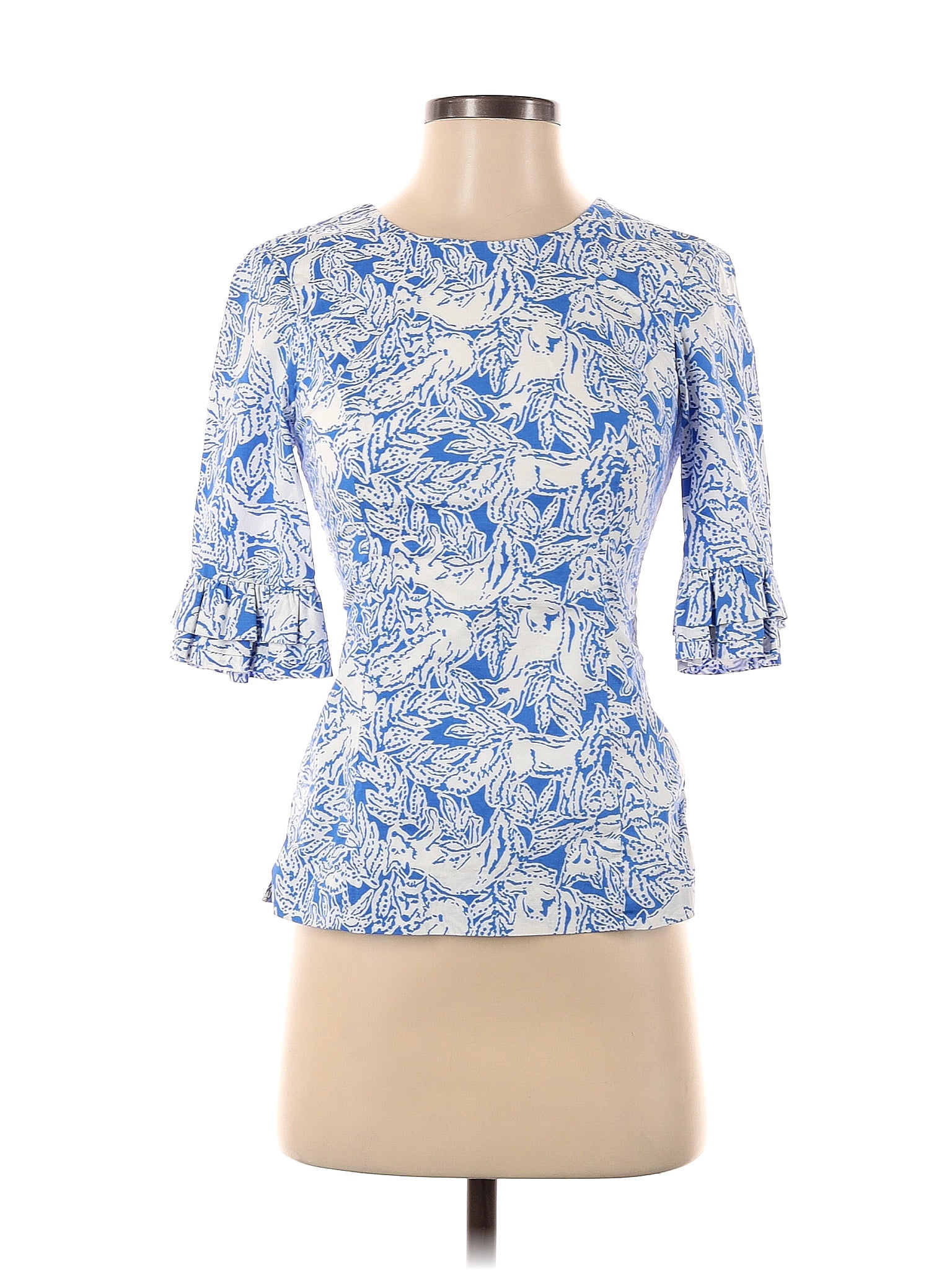 Top Short Sleeve Designer By Lilly Pulitzer In Multi-colored, Size: S main image 0
