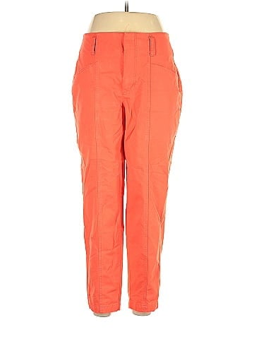 A New Day Solid Orange Casual Pants Size 10 - 37% off