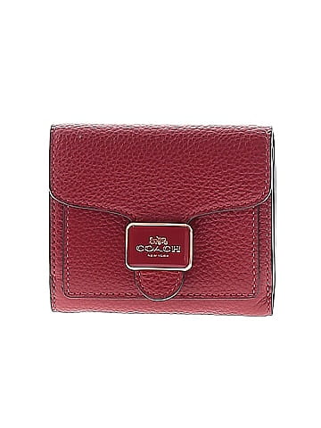 Coach cheap maroon wallet