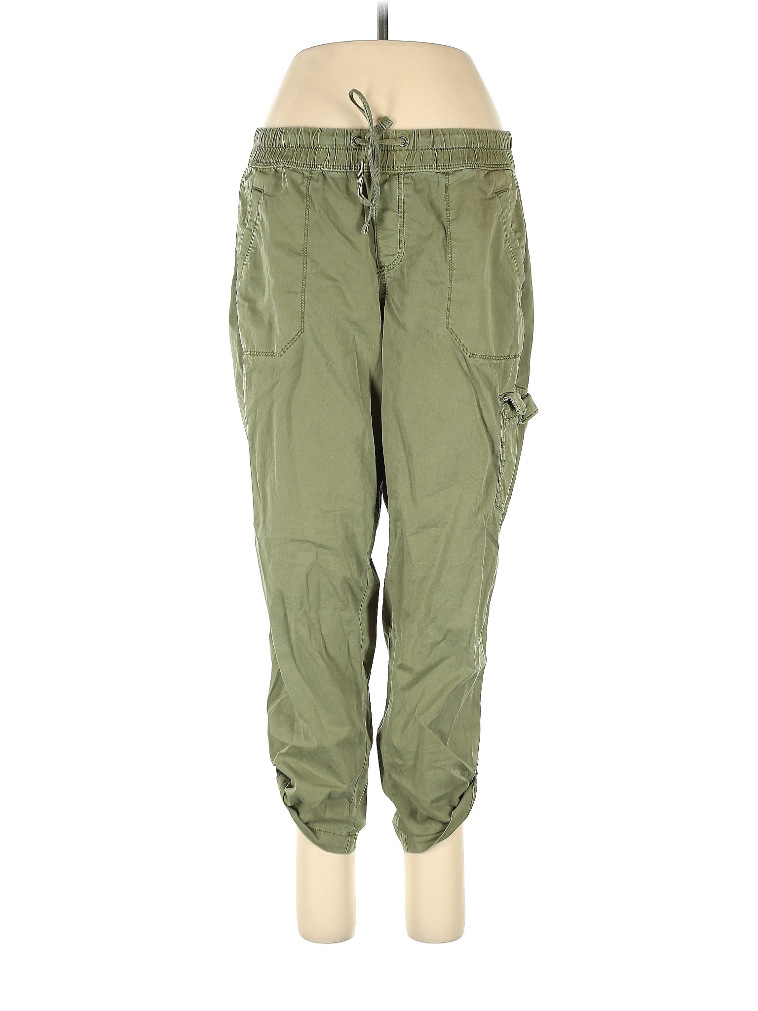 Sonoma Goods for Life Solid Green Cargo Pants Size 12 - 49% off