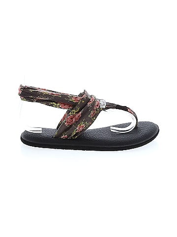 Sanuk Multi Color Black Sandals Size 6 - 63% off