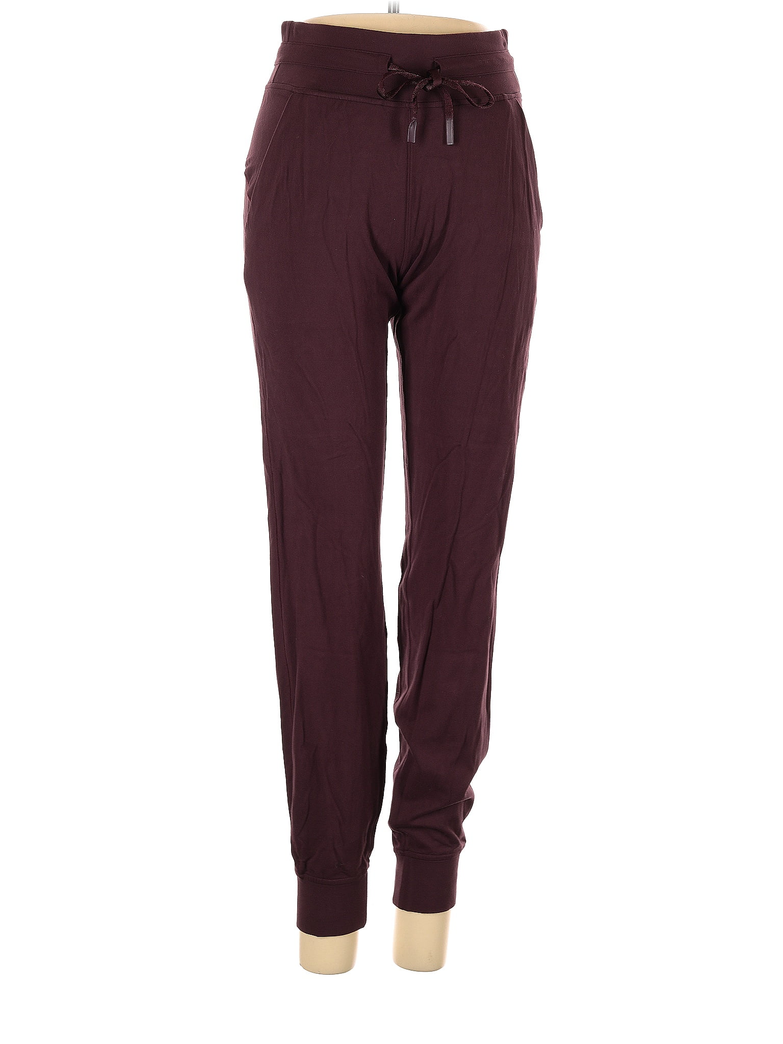 Lululemon Athletica Solid Maroon Burgundy Sweatpants Size 4 - 44% off