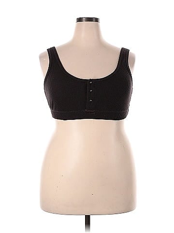 SKIMS Solid Black Brown Tank Top Size 4X (Plus) - 31% off