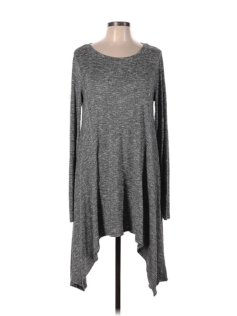Mono b Marled Gray Casual Dress Size L - photo 1