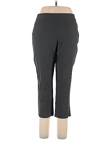 Simply Vera Vera Wang Polka Dots Black Gray Casual Pants Size XL - 57% off