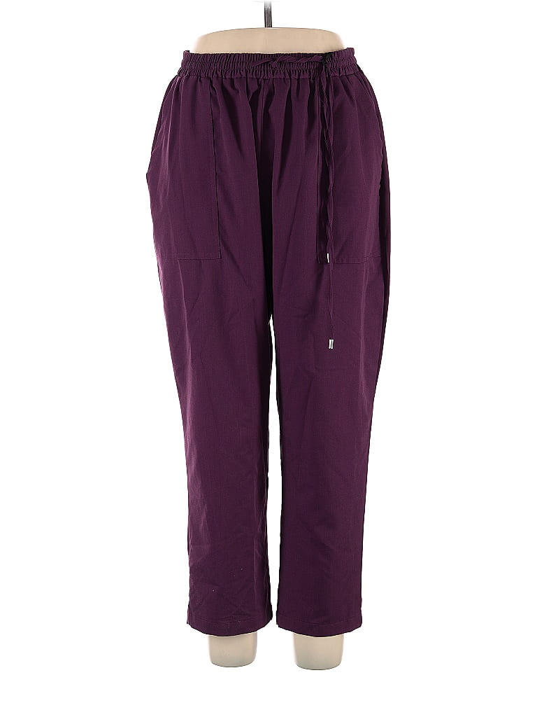 BLOOMCHIC Solid Purple Casual Pants Size 18 - 20 - 66% off | thredUP