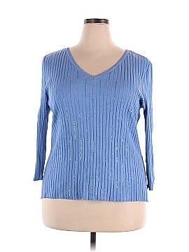 Style&Co Long Sleeve Silk Top (view 1)