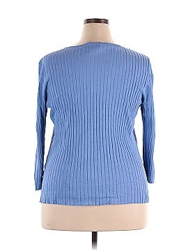 Style&Co Long Sleeve Silk Top (view 2)