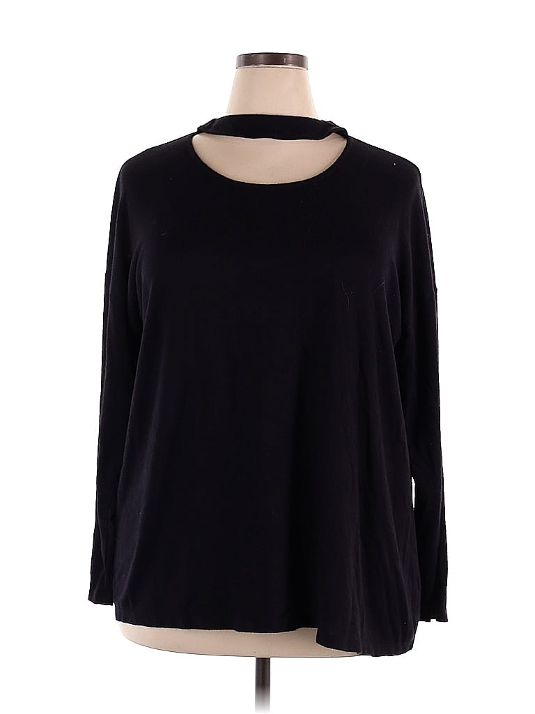 Maurices Solid Black Long Sleeve T-Shirt Size 2X (Plus) - 31% off | ThredUp