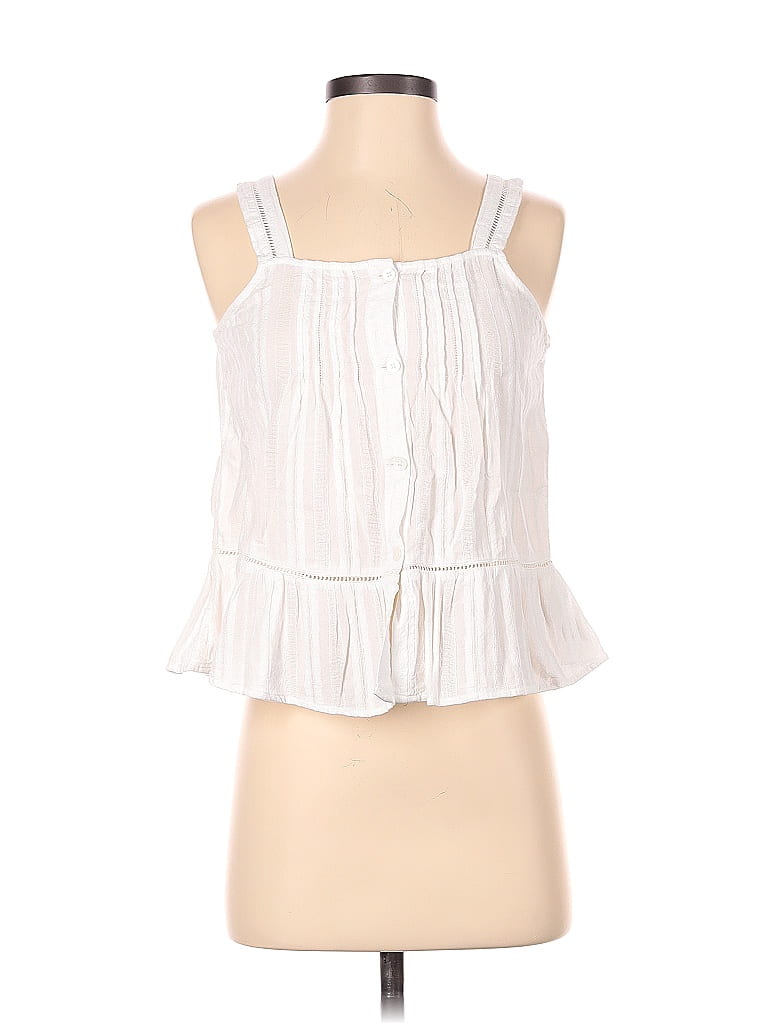 Madewell 100% Cotton Stripes White Sleeveless Blouse Size XS - 72% off ...