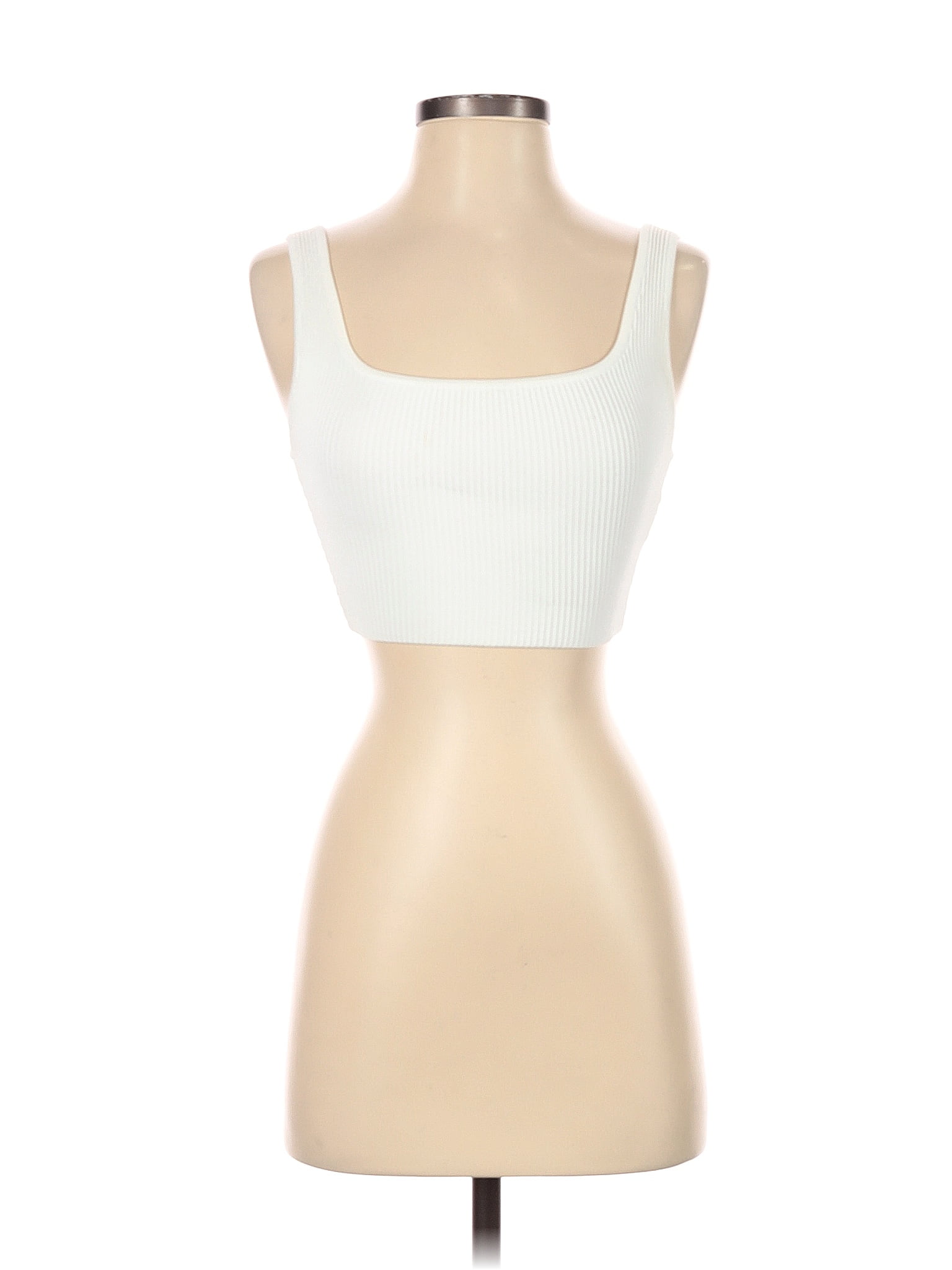 Babaton Solid White Ivory Tank Top Size XS 33 off thredUP