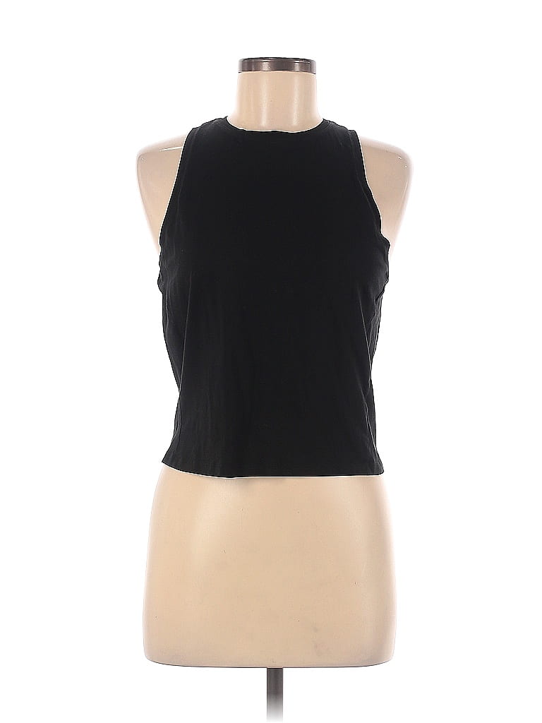 FRAME 100 Cotton Solid Black Tank Top Size M 74 off thredUP