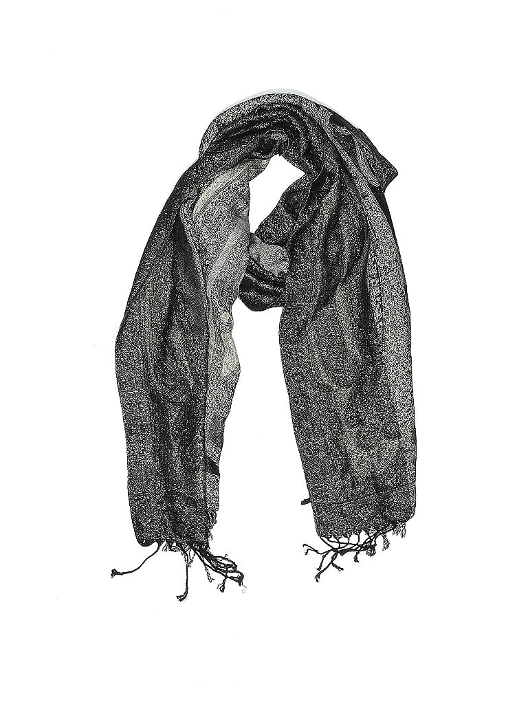 Pre-owned Assorted Brands Scarf In Gray