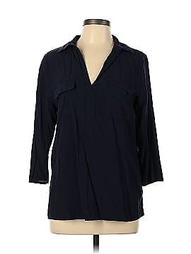 NY Collection 3/4 Sleeve Button-Down Shirt (view 1)