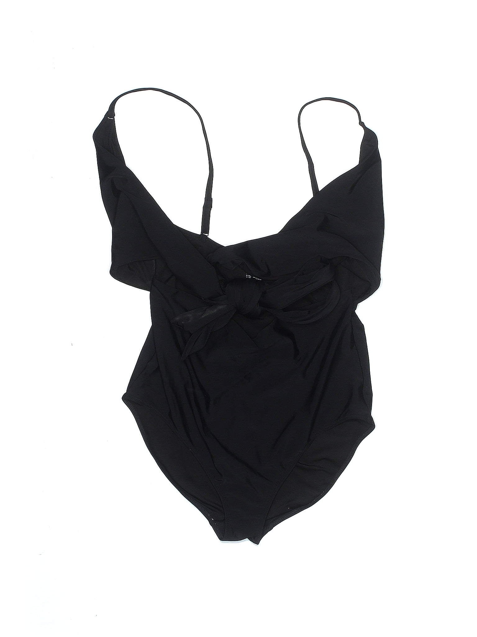 Aerie Solid Black One Piece Swimsuit Size Xl 44 Off Thredup