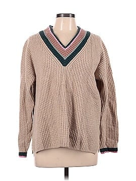 Madewell Tipped Forrest V-Neck Sweater (view 1)