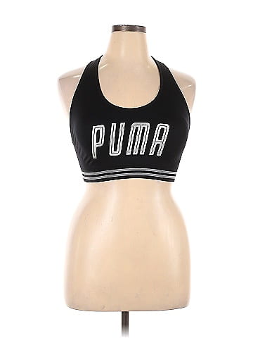 Puma Graphic Black Sports Bra Size XL - 63% off