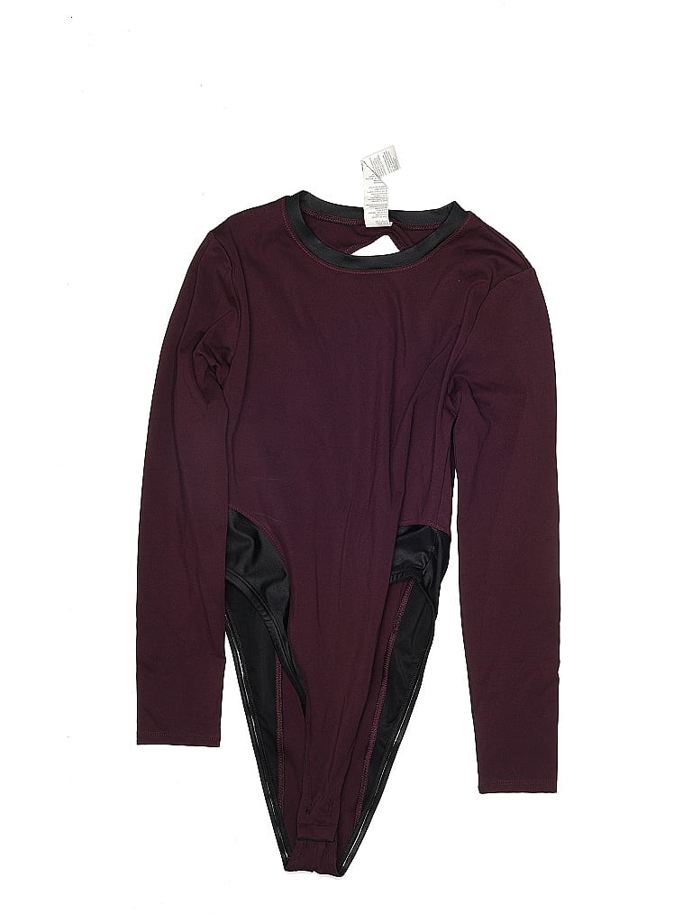 Maroon Fabletics Fabletics Solid Maroon Burgundy Bodysuit Size XS - 57% off | ThredUp