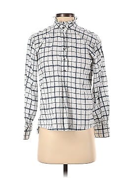 La Vie Rebecca Taylor Brushed Check Long Sleeve Top (view 1)