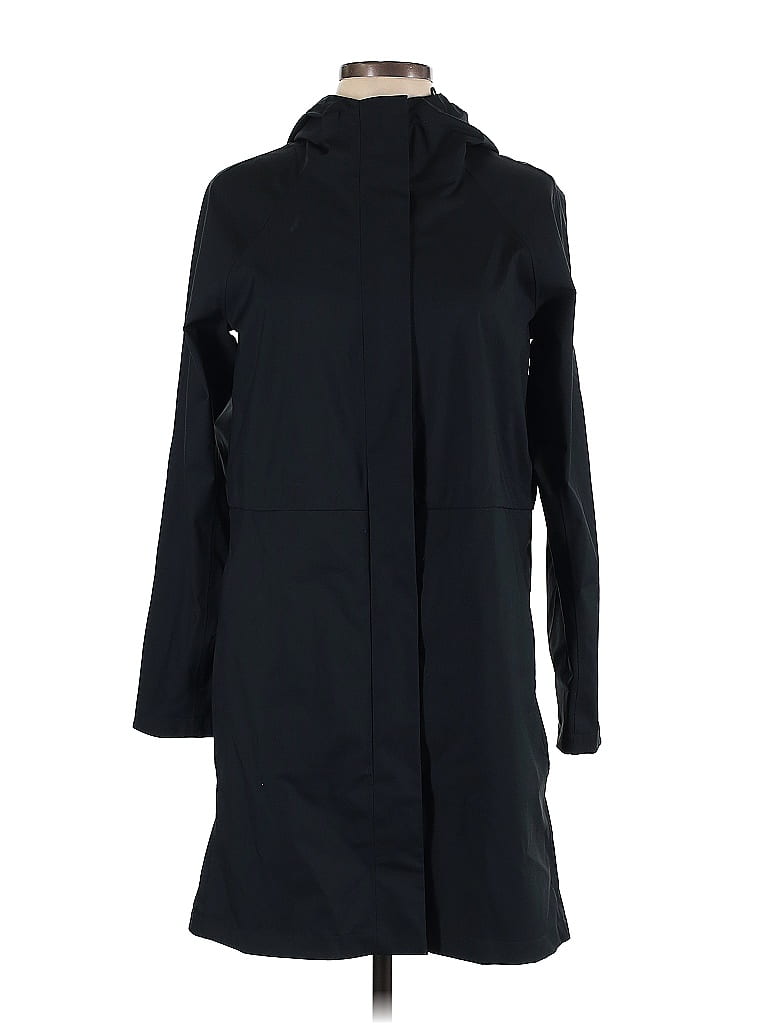 Uniqlo Solid Black Coat Size M - 51% off | thredUP