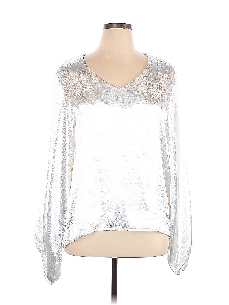 White & Silver Stones Blouse