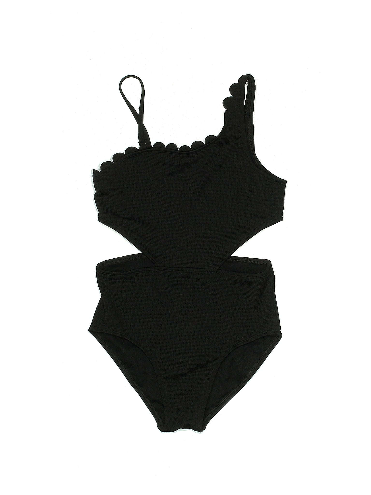 Art Class Solid Black Two Piece Swimsuit Size 10 12 45 off thredUP