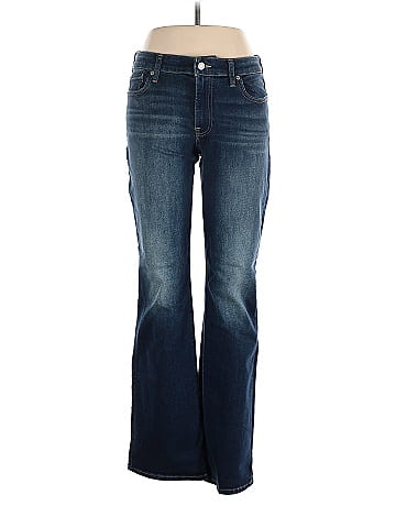 Lucky Brand 100% Cotton Solid Blue Jeans Size 10 - 64% off