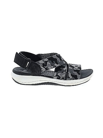 Cloudsteppers by Clarks Black Gray Sandals Size 7 1 2 57 off