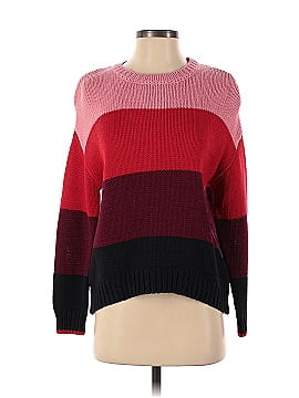 Sundry Red Stripe Knit Sweater (view 1)