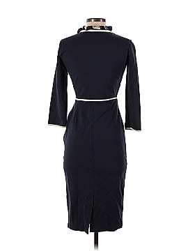 Boden Navy Frill Neck Dress (view 2)