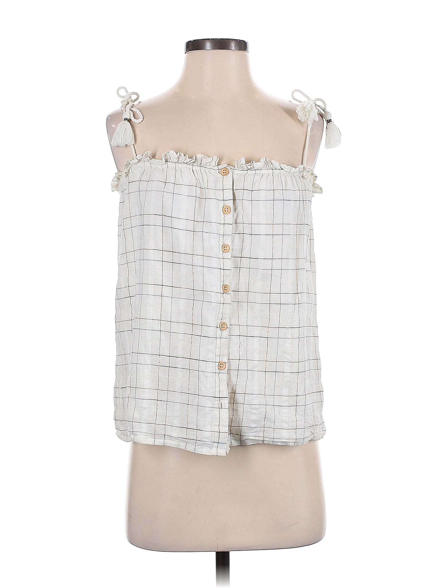 Haut Sans Manches Spense Femme Taille L – Blanc, En Polyester/Élasthanne, Qualité Très Bonne