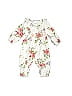 Unbranded Floral Floral Motif Ivory Long Sleeve Outfit Size 9-12 mo - photo 1