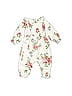 Unbranded Floral Floral Motif Ivory Long Sleeve Outfit Size 9-12 mo - photo 2