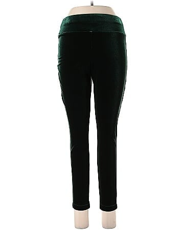 Lands' End Solid Green Active Pants Size M (Petite) - 71% off