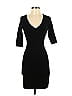 Babaton Solid Black Casual Dress Size XS - photo 1