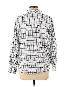 La Vie Rebecca Taylor Brushed Check Long Sleeve Top (view 2)