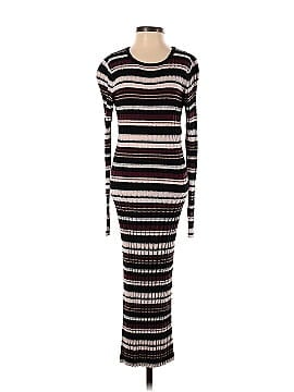 Adam Lippes Collective Striped Long Sleeve Ribbed Dress (view 1)