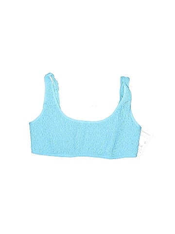 L Space Solid Blue Swimsuit Top Size XL - 62% off