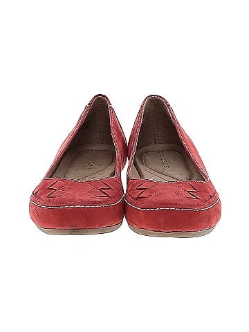 Womens red clearance flats size 9