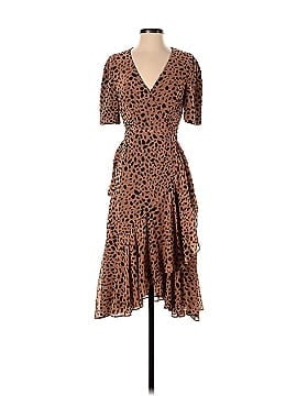 Fame And Partners Leopard High Low Wrap Dress (view 1)