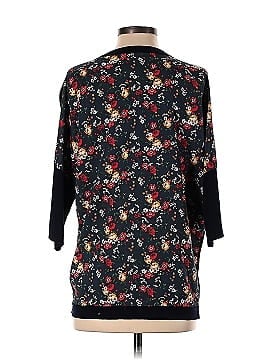 Derek Lam Collective Navy Floral Back Sweater (view 2)