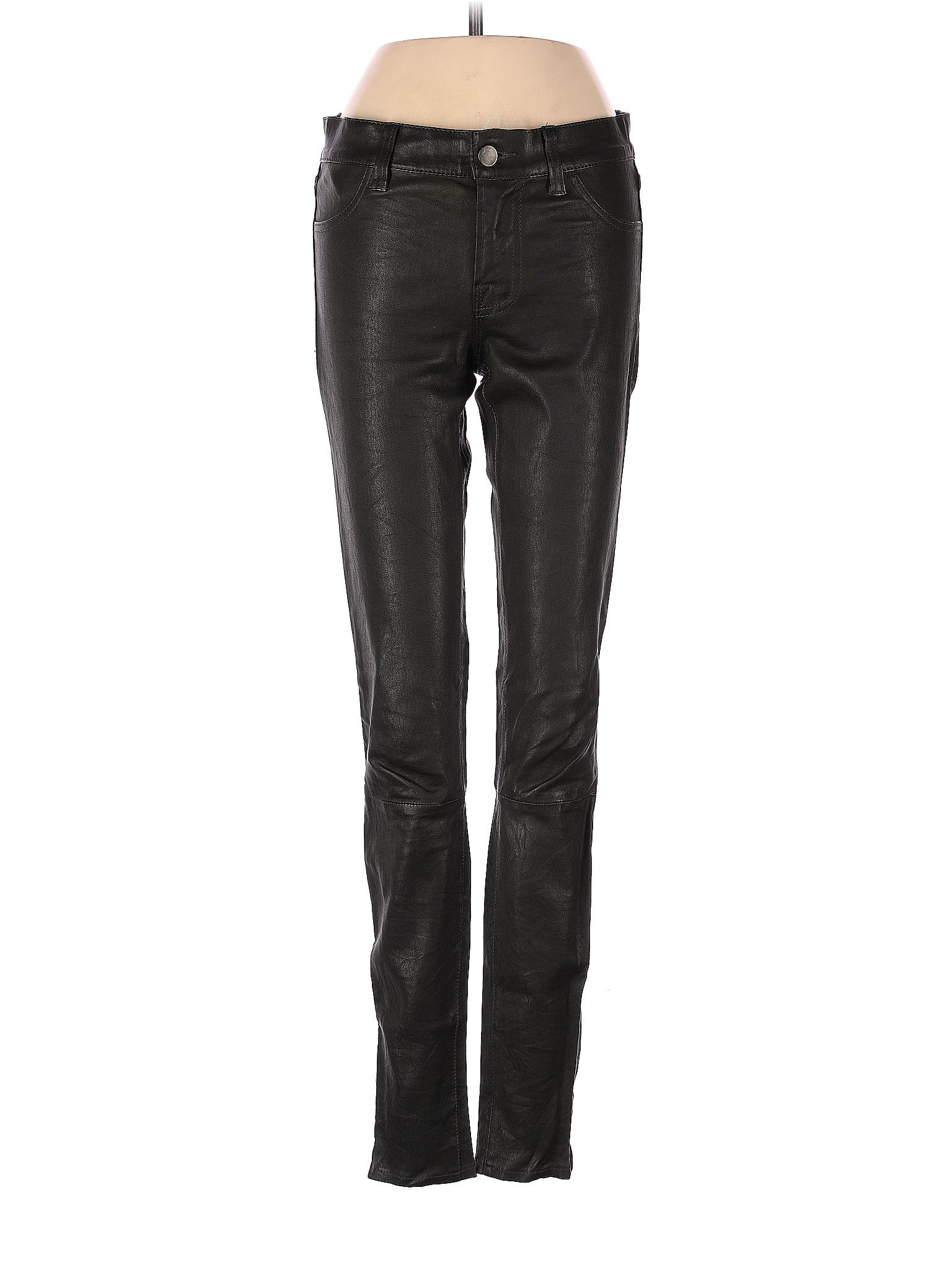 J Brand 100% Leather Solid Black Leather Pants 25 Waist - 84% off | thredUP