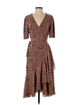 Fame And Partners Leopard High Low Wrap Dress (view 1)