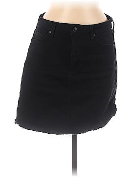 Just Black Denim Skirt (view 1)