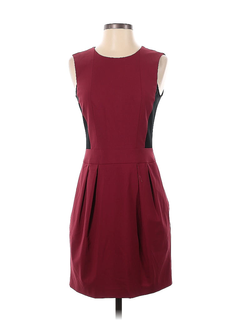 Theory Solid Maroon Burgundy Casual Dress Size 2 82 Off Thredup