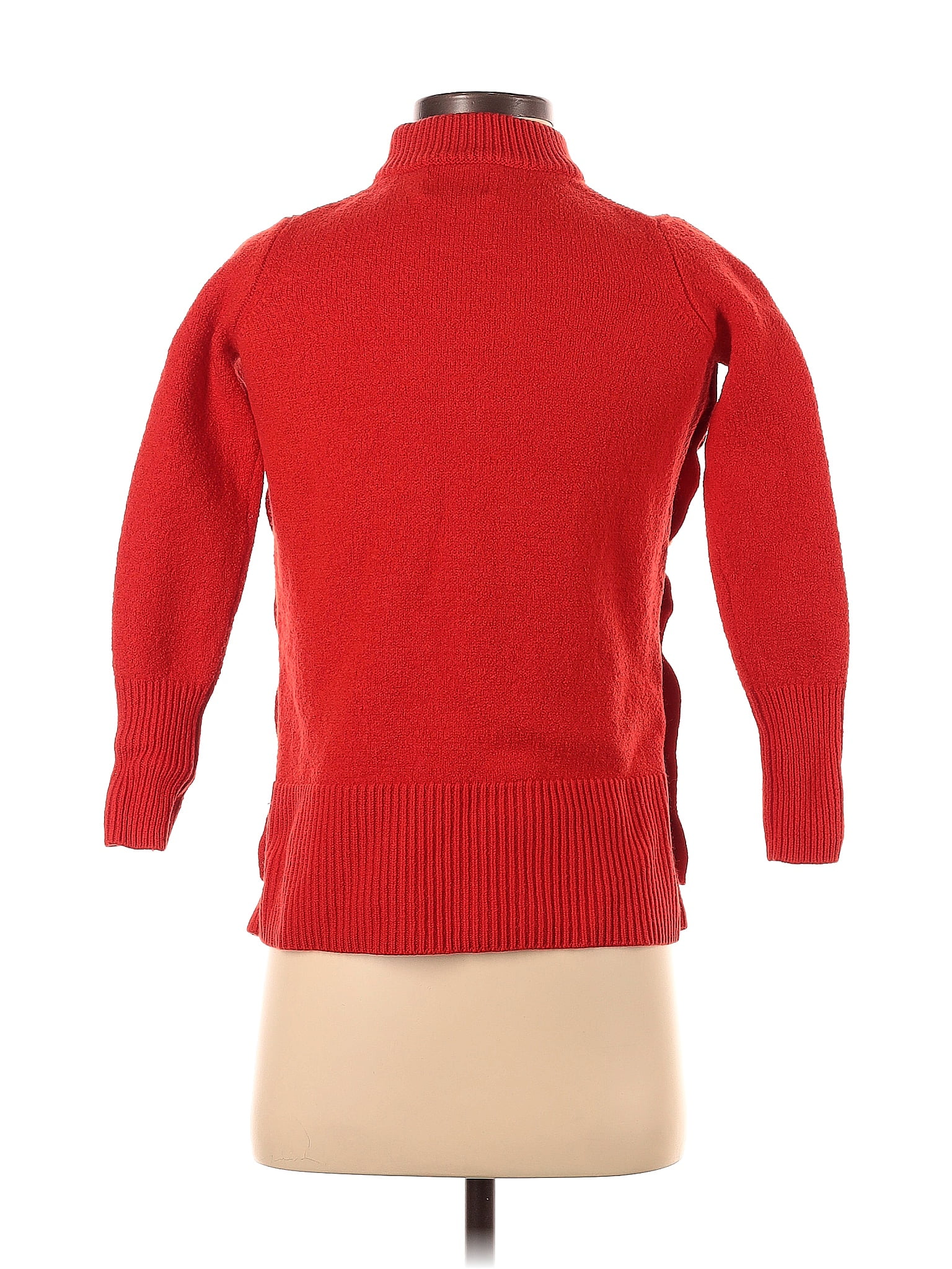 Farah Pin Tuck Sweater Rhubarb L / Red / 50% Acrylic 35% Nylon 15% Wool